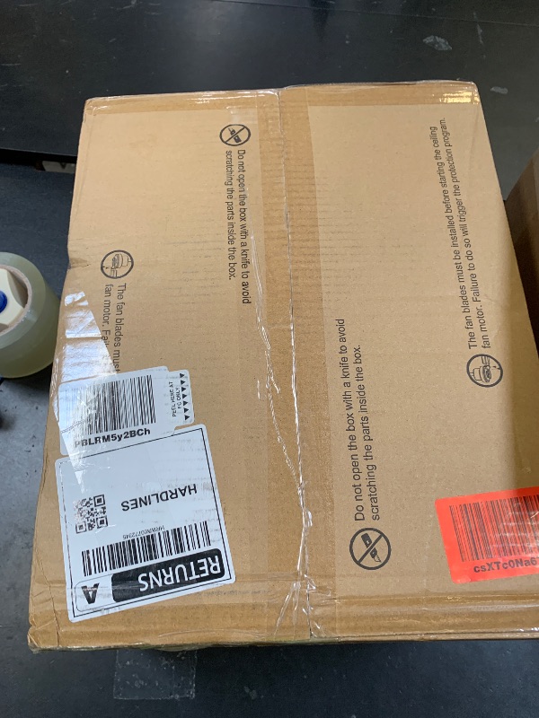 Photo 1 of Flush Mount Ceiling Fan with Light, 52 Inch, Remote Control, 3CCT Dimmable LED, 6-Speed Silent Reversible DC Motor, Low Profile Hugger Ceiling Fan for Indoor/Outdoor 90-264V 50/60Hz Matte Black