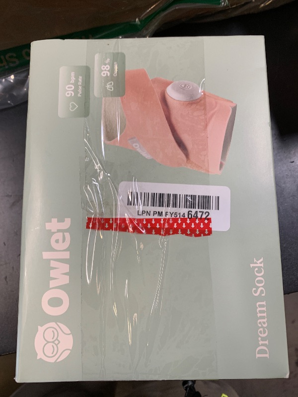 Photo 1 of Owlet Dream Sock – Smart Wearable Baby Monitor, Infant SpO2 Monitor Tracks Heart Rate & Oxygen - Parents Receive Alerts, Sleep & Health Insights via App - Dusty Rose