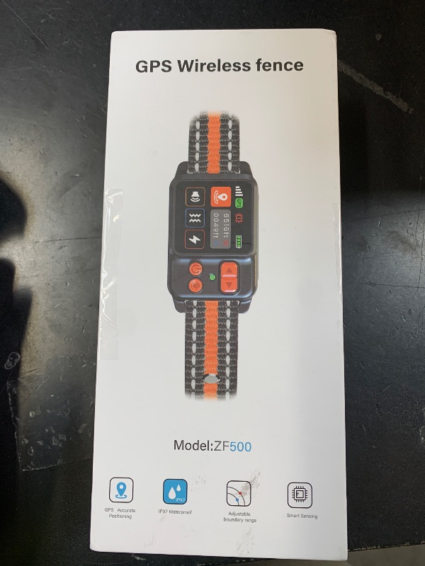 Photo 1 of DJNFGQ GPS Wireless Dog Fence System, Electric Dog Fence Using GPS Electric Satellite Technology, IPX7 Waterproof Rechargeable Design, GPS Dog Collar Has 2 Modes Circular and Free-Form Fence