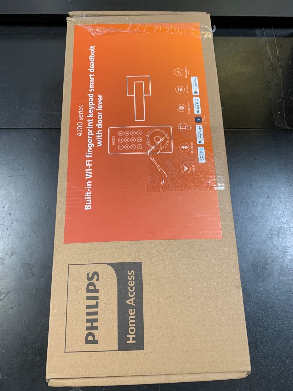 Photo 1 of Philips WiFi Keypad Door Lock with Handle, Built-in WiFi, APP Remote Control, Voice & Fingerprint Unlock, Smart Locks for Front Door with Auto Lock, Digital Front Door Lock Set, Keyless Entry Deadbolt