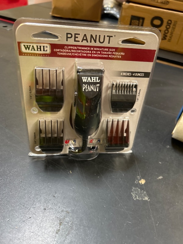 Photo 1 of Wahl Professional Black Peanut Trimmer Compact Hair Clippertrimmer Lightweight Compact Corded