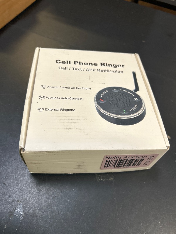 Photo 1 of Big Button Cell Phone Alert Ringer Amplifier & Light for The Seniors Elderly, Hearing Impaired, External Ringer for iPhone & Android Mobile Phones - Can Answer Calls - Loud Ring & LED Flash