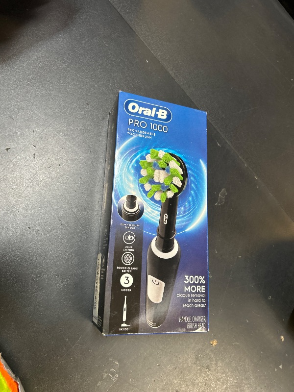 Photo 1 of Oral-B Pro 1000 Rechargeable Electric Toothbrush, Black