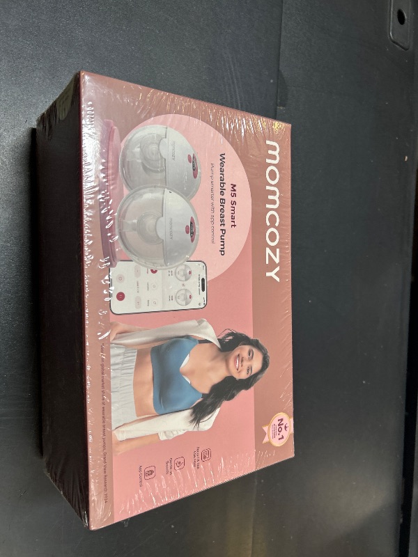 Photo 1 of Momcozy M5 Smart APP Controlled Wearable Breast Pump, Hands-Free Wireless Electric Pump, 3 Modes 9 Suction Levels, BPA-Free, Portable Lightweight, 24mm Flange, 2-Pack Cozy Red