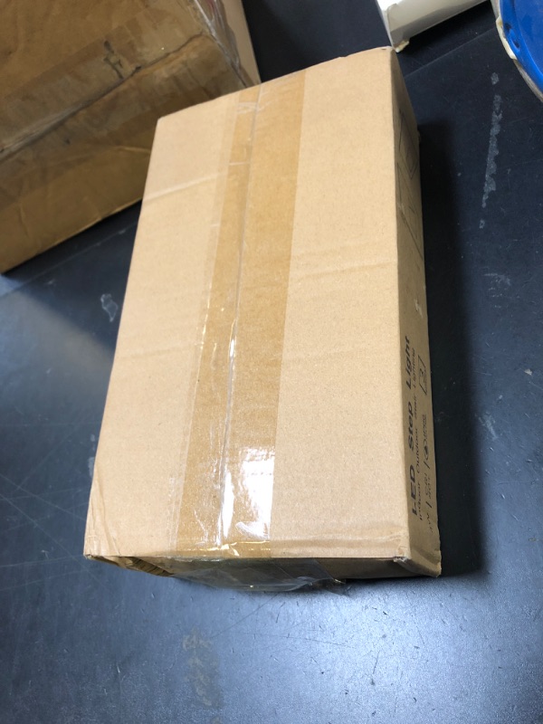 Photo 1 of TUMUPSM Step Lights Outdoor Indoor Stair Lights LED, 4W 3000K Warm White 12V Low Voltage, 350LM IP66 Waterproof, White Lights for Stairs Horizontal, 3-Pack