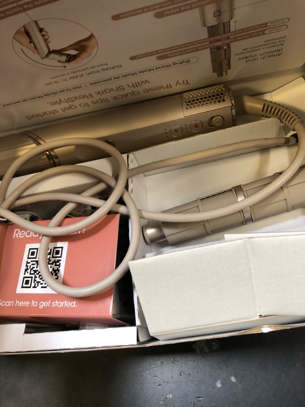 Photo 1 of Shark FlexStyle Air Styling & Drying System, Powerful Hair Dryer Brush & Multi-Styler with Auto-Wrap Curlers, Paddle Brush, Oval Brush, Concentrator Attachment, Stone, HD430