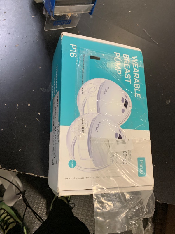 Photo 1 of Paruu Hands Free Breast Pump P16, Wearable Breast Pump Electirc Portable with 4 Modes & 12 Levels, Max 309mmHg Strong Suction 19/21/24mm Flange Inserts Wearable Breastfeeding Pump, 2 Pack White