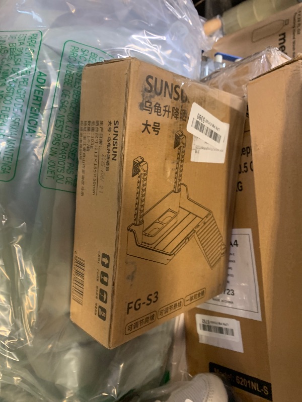 Photo 1 of GOZILLA Turtle Basking Platform with Feeding Tray & Adjustable Ramp,Anit-Slip,Durable,Height Adjustable Hanging Platform.Acrylic Turtle Dock for Small Turtles, Reptiles and Aquatic Pets. (Large Kit)