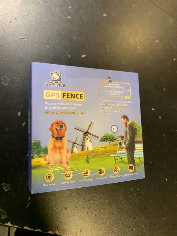 Photo 1 of GPS Dog Fence with Tracking & Training – Wireless Portable Invisible Containment System, Adjustable Beep, Vibration & Static. 48H Waterproof Rechargeable Collar for Backyard, Camping & Travel