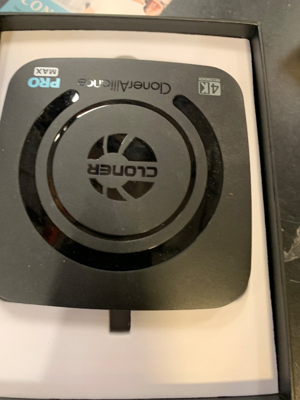 Photo 1 of ClonerAlliance UHD Pro Max, Cinematic-FPS 4K@24fps (Max 30) Video Recorder with H.265/H.264 Codec, 4K@60fps Passthrough HDMI Capture DVR with Pause/Resume Recording.