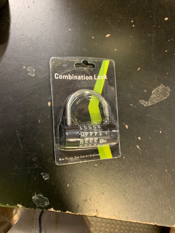 Photo 1 of KeeKit 5 Digit Combination Lock, Re-settable Combination Padlock, Outdoor Combo Lock, Alloy Security Combination Locks for Gyms, Gates, Toolbox, Luggage, Cabinet, Bicycle, School, Home, Office, Travel