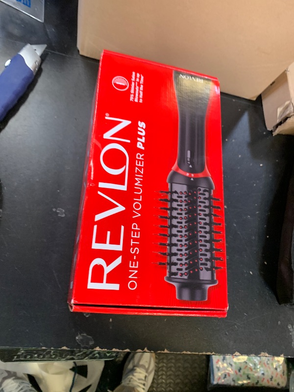 Photo 1 of REVLON One Step Volumizer Plus Hair Dryer and Styler | More Volume, Less Damage, and More Styling Control for Easy and Fast Salon-Style Blowouts, Plus Travel Friendly (Black)