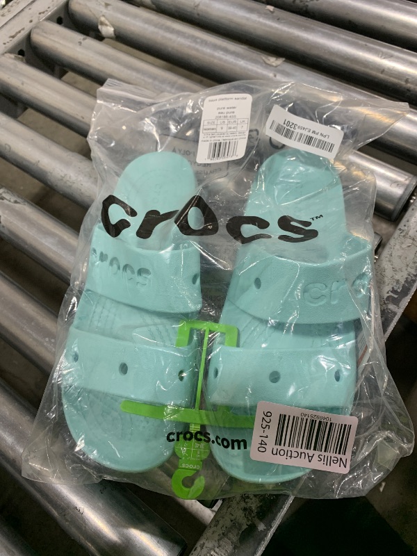 Photo 1 of Crocs Women's Platform Sandal, Pure Water, 9