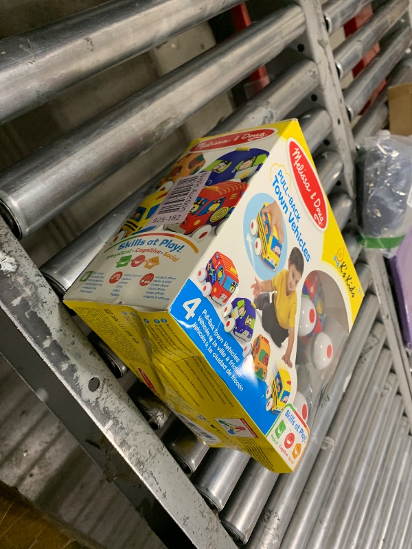 Photo 1 of Melissa & Doug K's Kids Pull-Back Vehicle Set - Soft Baby Toy Set With 4 Cars and Trucks, Soft Vehicles Toys For Babies And Toddlers