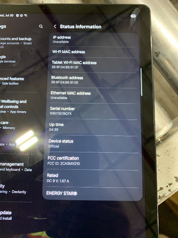 Photo 1 of Samsung Galaxy Tab A9+ Tablet 11” 64GB Android Tablet, Big Screen, Quad Speakers, Upgraded Chipset, Multi Window Display, Slim, Light, Durable Design, US Version, 2024, Graphite
