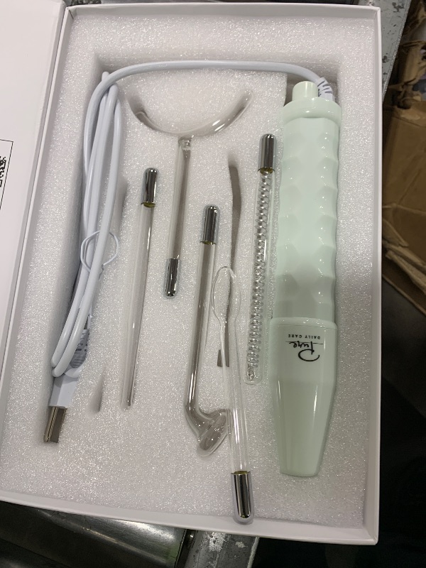 Photo 1 of NuDerma Clinical Skin Therapy Wand - Portable Skin Therapy Machine w 6 Fusion Neon + Argon Wands – Anti Aging - Clarifying - Skin Tightening & Radiance - Wrinkle Reducing
