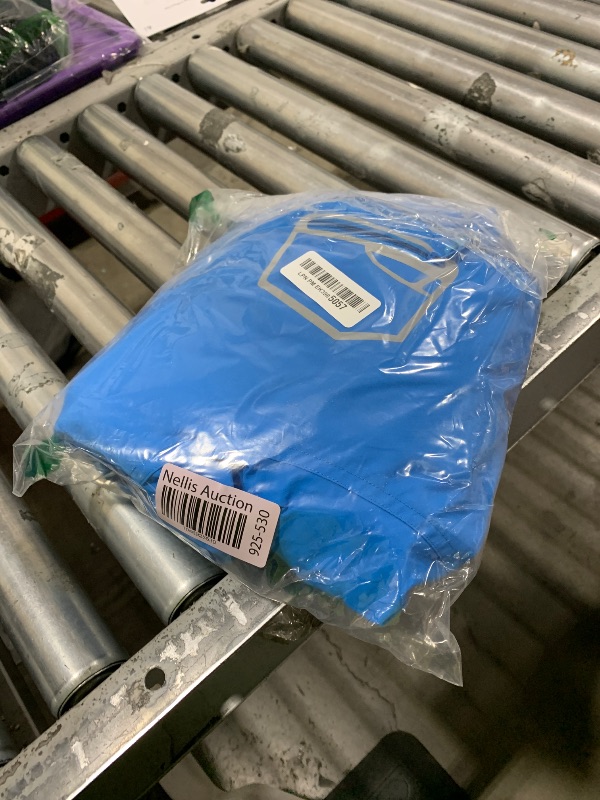 Photo 1 of MGEOY Boys Rain Jacket Lightweight Waterproof Hooded Fleece Lined Raincoat Windbreakers for Kids Blue 8/9