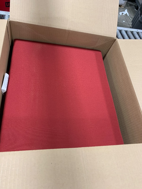 Photo 1 of downluxe Outdoor Chair Cushions Set of 4 for Patio Furniture, Water-Resistant Square Corner Patio Chair Cushions with Ties, High Density Foam Outdoor Seat Cushion, 18.5" X 16" X 3", Burgundy