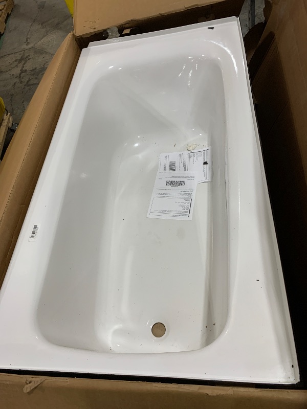 Photo 1 of American Standard 2461002.020 Cambridge Apron-Front Americast Soaking Bathtub Right Hand Drain, 5 ft x 32 in, White