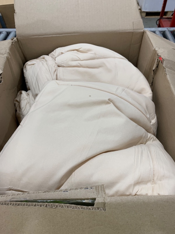 Photo 1 of HYLEORY All Season King Size Bed Comforter - Cooling Down Alternative Quilted Duvet Insert with Corner Tabs - Winter Warm - Machine Washable - Taupe