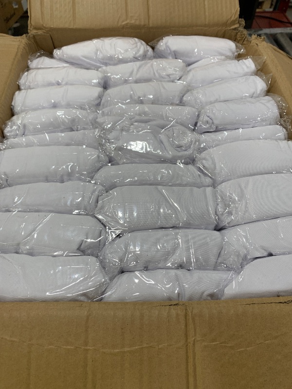 Photo 1 of VEVOR 100 Pcs White Chair Covers Polyester Spandex Chair Cover Stretch Slipcovers for Wedding Party Dining Banquet Flat-Front Chair Covers