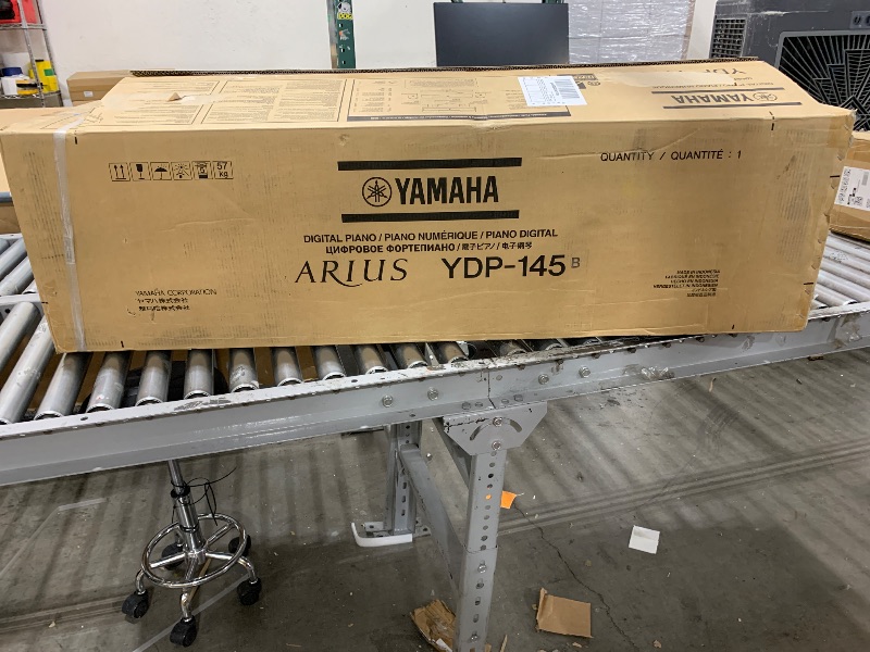 Photo 1 of Yamaha Arius, 88-Key Weighted Action Digital Aspiring Musicians, CFX Concert Grand Piano Voice, 3-Pedal Unit, Bench Included, Classic Upright Design, Black, (YDP145B)