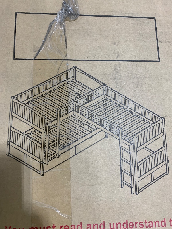 Photo 1 of BUNK BED BOX 1 OF 3 AND 2 OF 3 ONLY (BOX 3 NOT INCLUDED) FOR TWIN BED 
