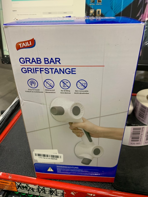Photo 1 of TAILI Grab Bars for Bathtubs and Showers, 2 Pack Super Strong Adhesive Grab Bar for Seniors, Safety Grip for Microcrack Tile, Shower Handles Rails for Elderly, Drill-Free Waterproof(350 lbs Capacity)