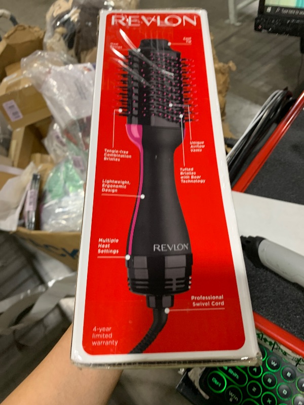 Photo 1 of REVLON One-Step Volumizer Hair Dryer and Styler with Improved Motor – Easy Salon-Style Blowouts – Less Frizz, More Shine, and Reduced Heat Damage, for all Hair Types and Lengths (Black)
