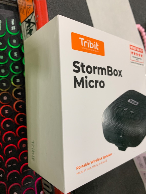 Photo 1 of Tribit StormBox Micro Portable Bluetooth Speaker IP67 Waterproof Dustproof Outdoor Bike Speaker