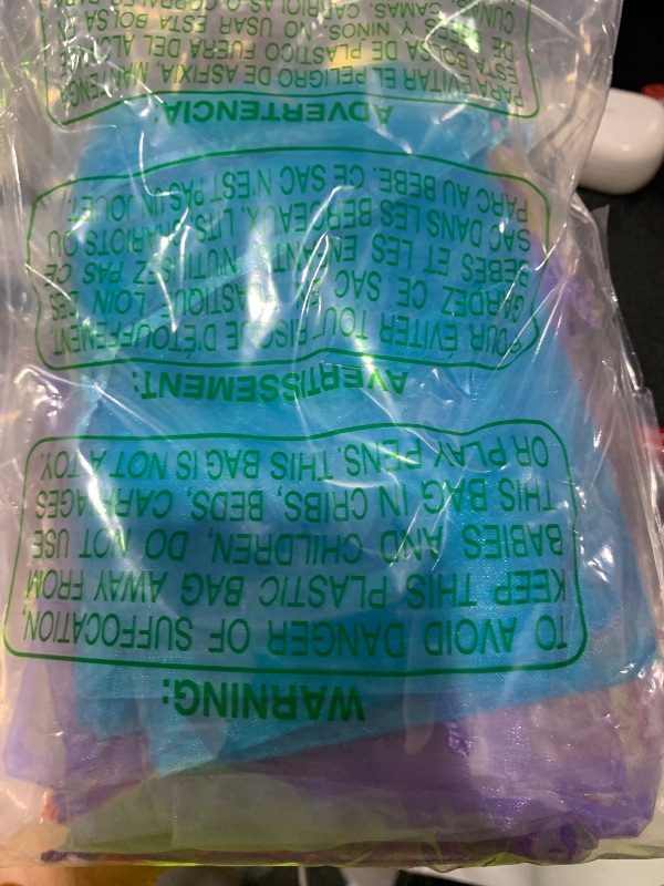 Photo 1 of SEE NOTES........50pc 4x6 inches Gifts Wrap Bags Mixed Color,Organza Sheer Fabric,Drawstring Pouches for Baby Shower Favor,Jewelry,Christmas Ornament,Valentine Day,Bathroom Craft Soaps,Accessories Set,Hotel,Bracelets