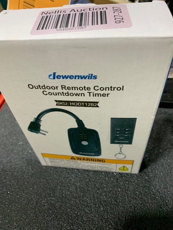 Photo 1 of DEWENWILS Light Sensor Timer Waterproof, Plug in Timer Switch, 100 ft Range Remote Control with 2 Grounded Electrical Outlets for Outdoor String Lights, 15A 1/2HP UL Listed