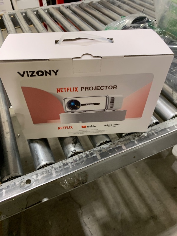 Photo 1 of [Netflix Officially/Dolby Audio] Smart Projector with WiFi and Bluetooth, VIZONY Native 1080P Projector with Apps Built in Netflix, Youtube, Hulu, Disney+, Portable Mini Projector for Indoor/Outdoor