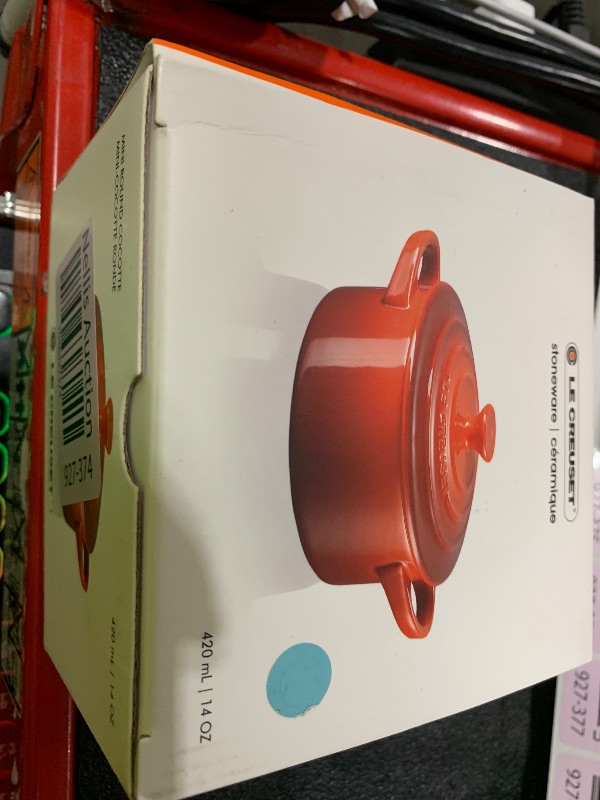 Photo 1 of Le Creuset Stoneware Mini Round Cocotte, 14 oz., Caribbean