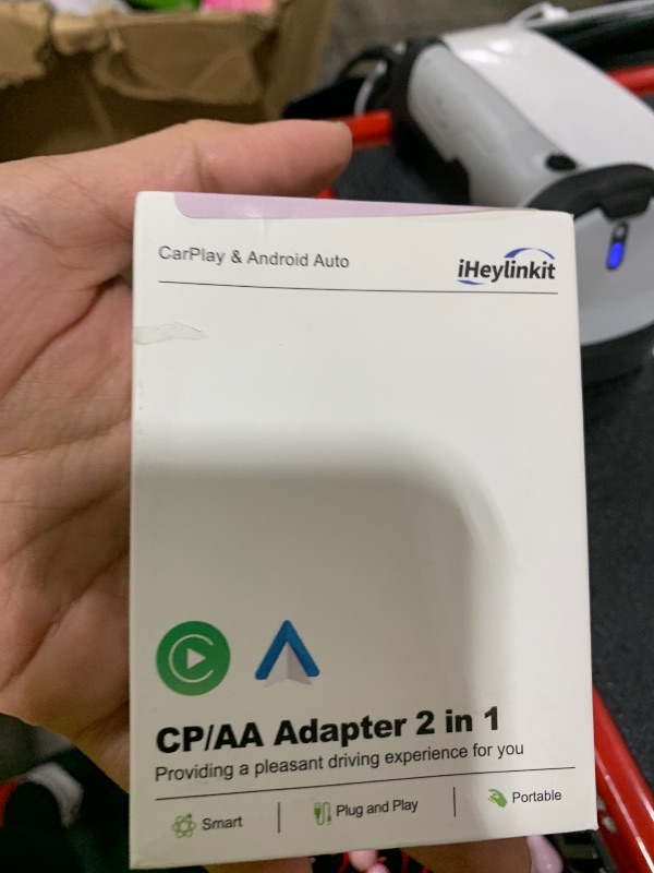 Photo 1 of Faster Wireless Carplay Adapter - Seamless Car Play Adapter Compatible with Apple iPhone 10+ Android 11+, Easy Use 2 in 1 Dongle Connection for Android Auto Converting Wired to Wireless (Black)