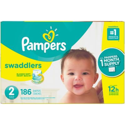 Photo 1 of Pampers Swaddlers Diapers SIZE 2 186 CT 
