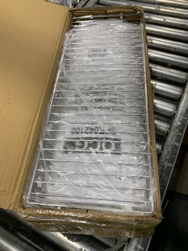 Photo 1 of OCG 4-Tier Pull Out Kitchen Cabinet Spice Rack Holder Shelves (8" W x 21" D), Slide Out Slim Storage Wire Baskets for Storage Organization, Narrow Pull Out Storage for Narrow Space