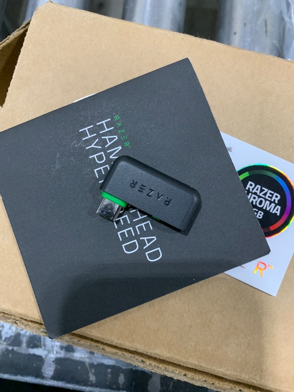 Photo 1 of Razer Hammerhead HyperSpeed Wireless Multi-Platform Gaming Earbuds for Xbox Series X|S, Xbox One, PC, Mobile: ANC - Noise Cancelling Mic - Bluetooth 5.2 - RGB Chroma - 30 Hr Battery (Renewed)