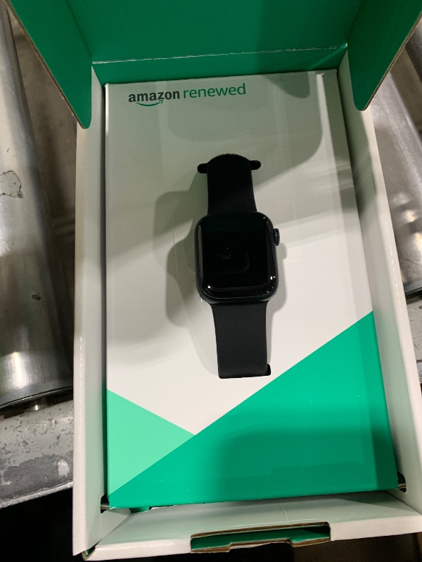 Photo 1 of Apple Watch Series 8 (GPS + Cellular, 41MM) - Midnight Aluminum Case with Midnight M/L Sport Band (Renewed Premium)