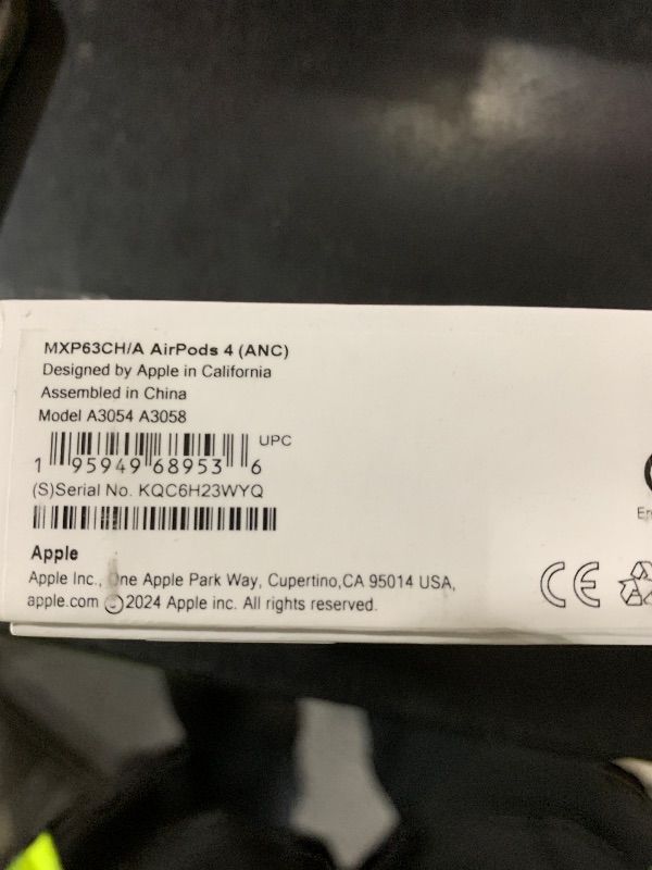 Photo 1 of Apple AirPods 4 Wireless Earbuds, Bluetooth Headphones, with Active Noise Cancellation, Adaptive Audio, Transparency Mode, Personalized Spatial Audio, USB-C Charging Case, Wireless Charging, H2 Chip  