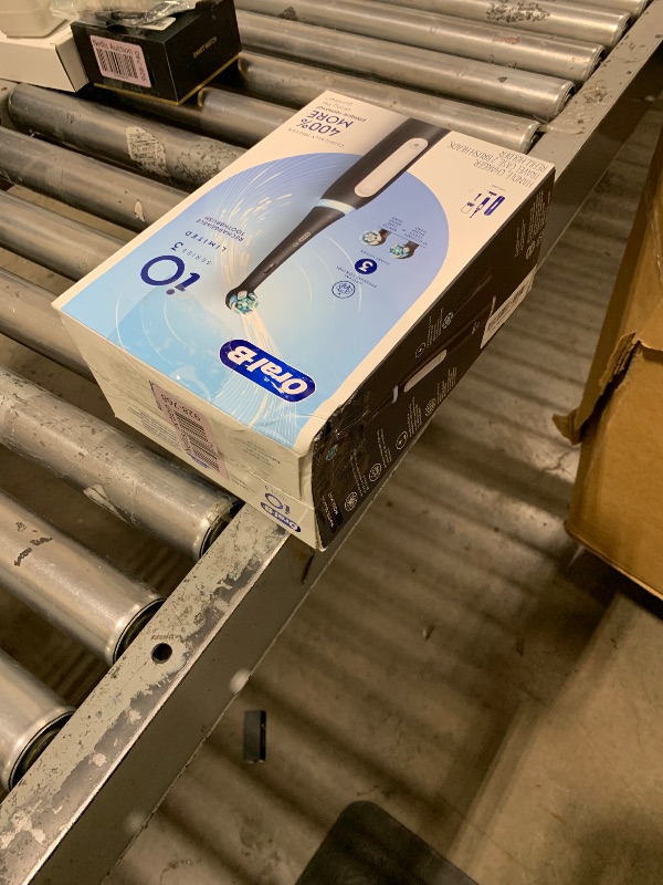 Photo 1 of Oral-B iO Deep Clean Rechargeable Electric Powered Toothbrush, Black with iO Series 3 Limited, 2 Brush Heads and Travel Case - Pressure Sensor to Protect Gums - 3 Cleaning Settings - 2 Minute Timer