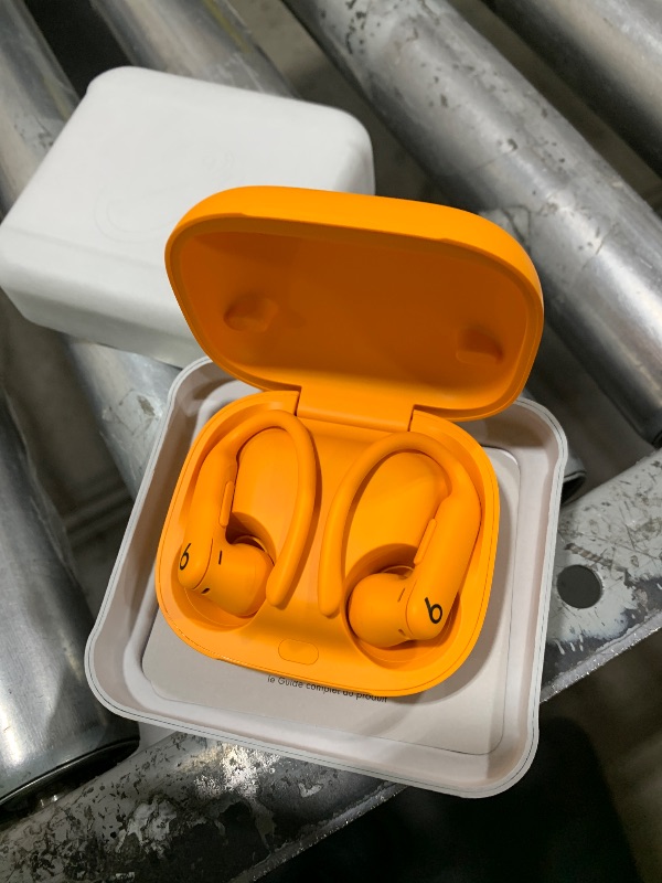 Photo 1 of Beats Powerbeats Pro 2 Wireless Bluetooth Earbuds - Noise Cancelling, Heart Rate Monitor, IPX4, Up to 45H Battery & Charging Case, Works with Apple & Android - Electric Orange
