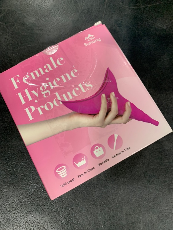 Photo 1 of Female Urinal, Reusable Silicone Foolproof Women Pee Funnel Allows Women to Pee Standing Up,Women's Urinal is The Perfect Companion for Indoor Use (Purple)