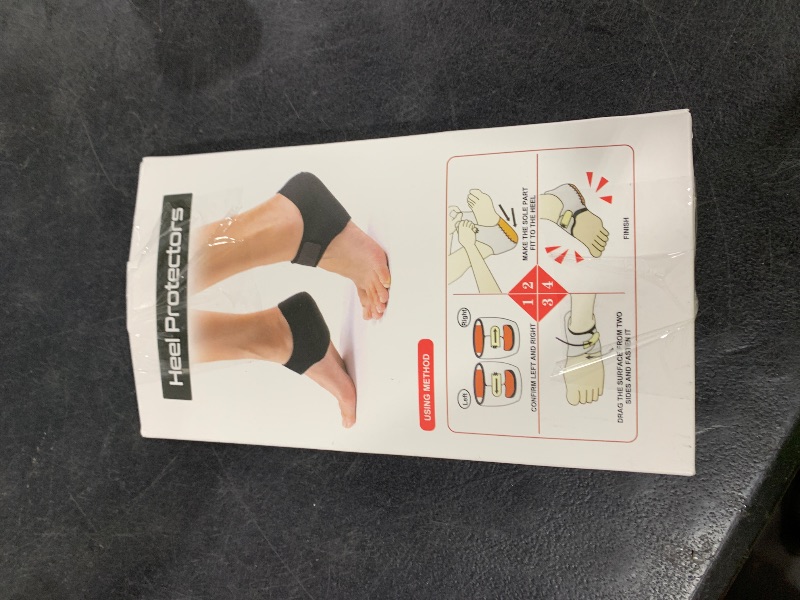 Photo 1 of MIAYOHO, Plantar Fasciitis Heel Cups for Pain ?Updated Version? Protectors Sleeves Pads, Support Pain, Spur, Cracked Heels Women and Men Black, W 8-12 M 7-11