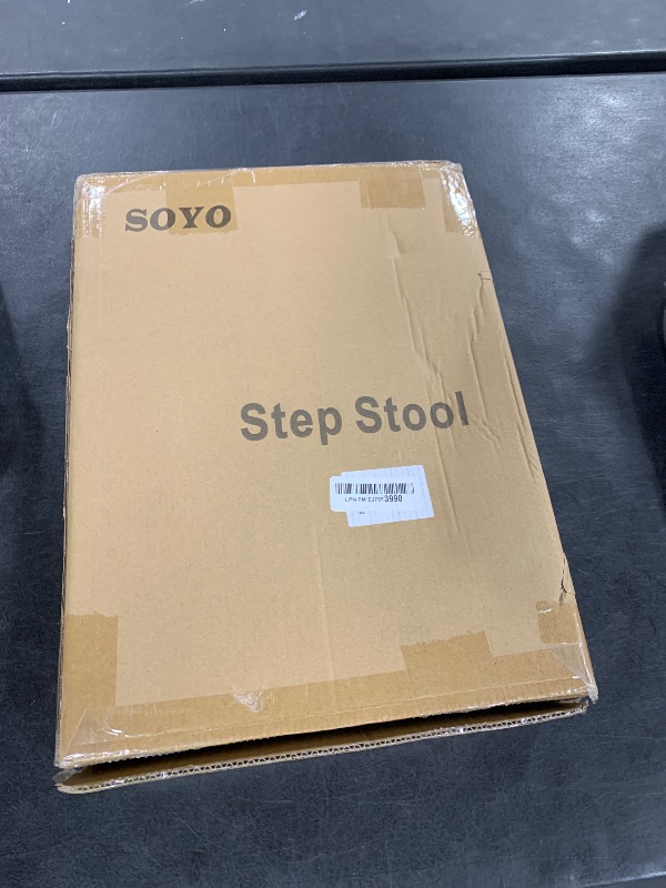 Photo 1 of SOYO Mobility One Step Stool, Heavy Duty Indoor Outdoor Non-Slip Small Step Platform Assistive Device for Adult Elderly, Standing Support and Step Riser for Car, Bed, Door, Stair, Bathroom Black-White
