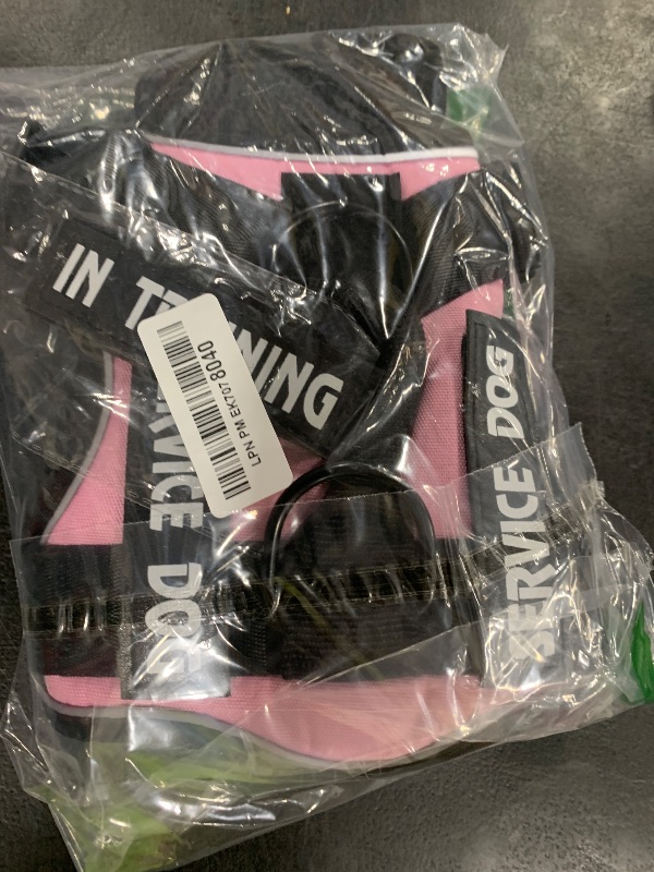 Photo 1 of Demigreat Service Dog Harness, Reflective Dog Vest Harness with 5 PCS Patches, Adjustable Soft Oxford Pet Harness, Inner Layer Mesh, Easy to Control for Dogs