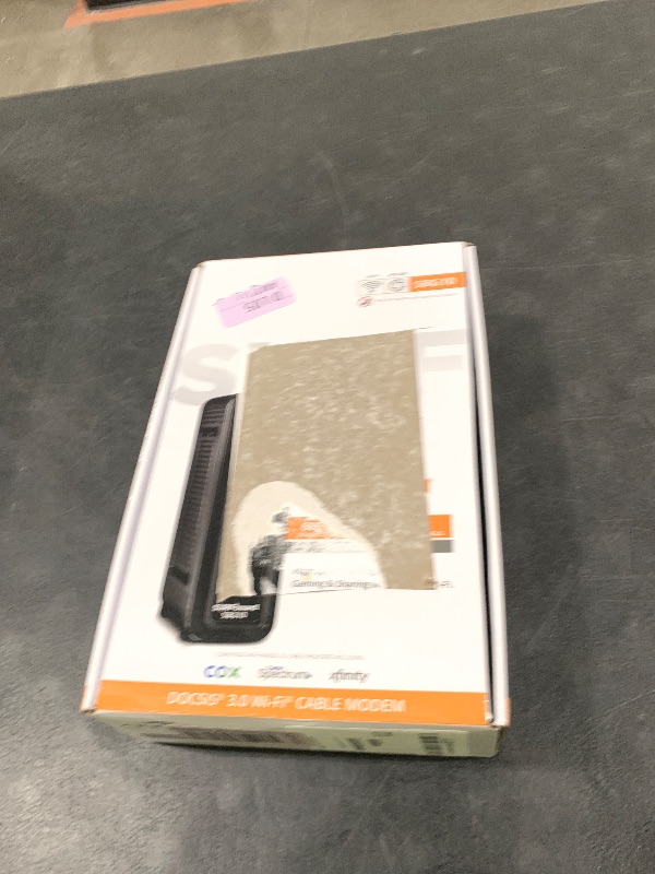Photo 1 of ARRIS (SBG10) - Cable Modem Router Combo - DOCSIS 3.0 16 x 4 Gigabit & AC1600 WiFi, For Comcast Xfinity, Cox, check with ISP for compatibility [Not for Spectrum] 400 Mbps Max Internet Speeds