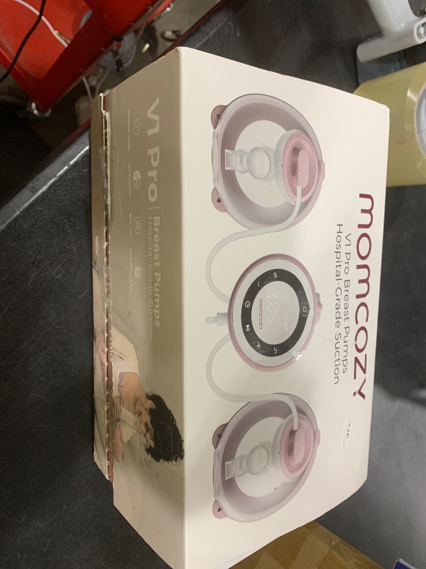 Photo 1 of Momcozy Breast Pump V1 Pro Hospital-Grade, Hands-Free & Portable Wearable Pump, Upgraded Electric Pump with 3 Fine-Tuned Rhythms|15 Levels, Come with Leak-Proof DoubleFit Flange, Cozy Red.