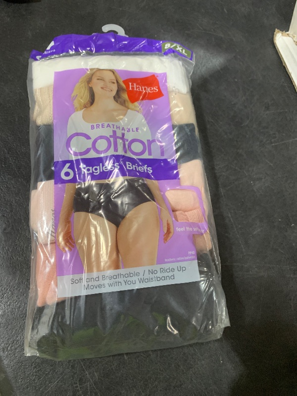 Photo 1 of Hanes Womens High-waisted Panties, 6-pack, Moisture-wicking Cotton (Colors May Vary) Briefs-underwear, Body Tones, 8 US