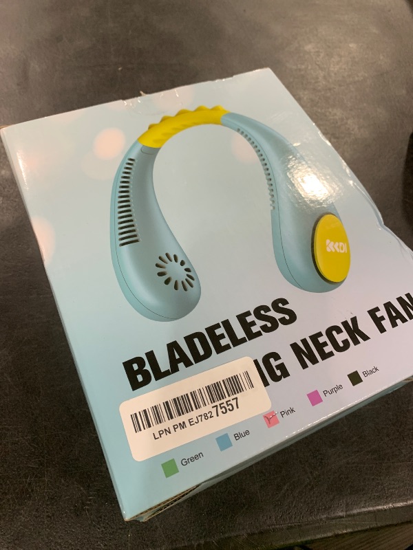 Photo 1 of Kids Neck Fan, Portable Bladeless Fans for Kid 4-14Y Girls & Boys, 2600mAh USB Personal Mini Cooling Fan for Travel/Camping/Study, 4 Speeds, Lightweight, Compact, Perfect Summer Gifts for Kids